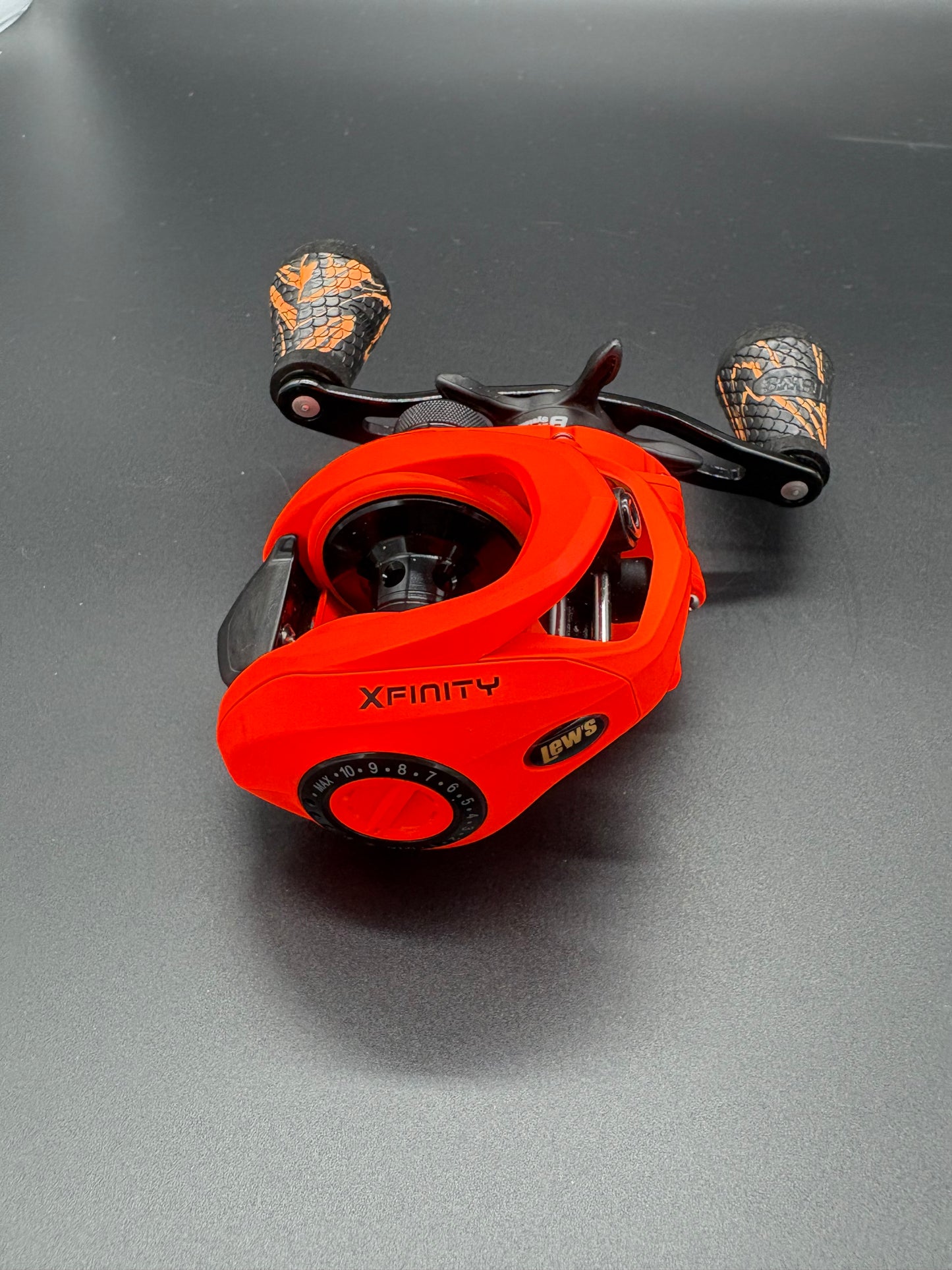 Lews Xfinity Speed Spool (Hunters Orange) Bait Caster Left Hand