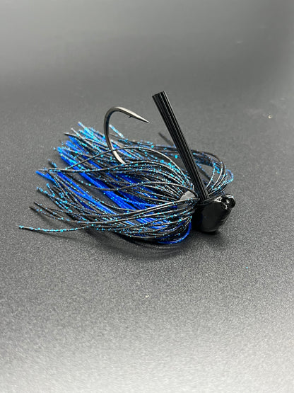 3/8oz Black/Blue Block N’ Lock Jigs
