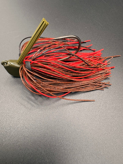 1/2 oz Red Bean Block N Lock Jigs