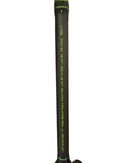Lews LZR Pro Speed stick GREEN {7’ Med Hvy Fast} Baitcaster Rod